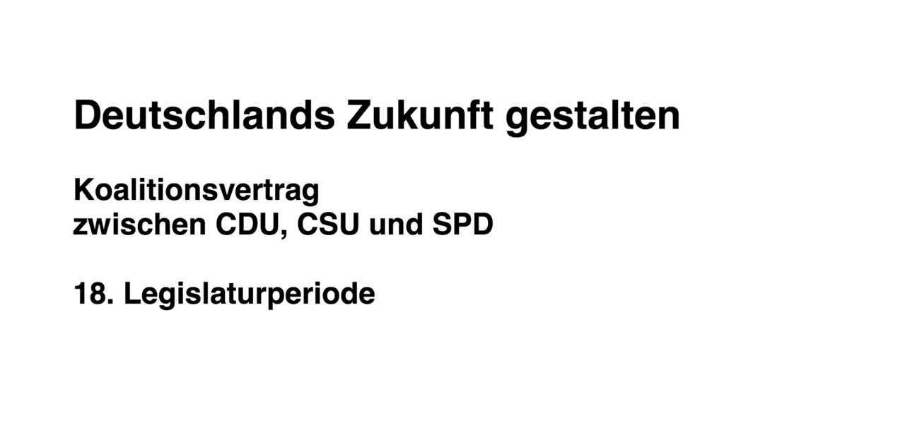 Ein gutes Zeichen: Deutsche Minderheiten und Volksgruppen im Koalitionsvertrag erwähnt Ein gutes Zeichen: Deutsche Minderheiten und Volksgruppen im Koalitionsvertrag erwähnt