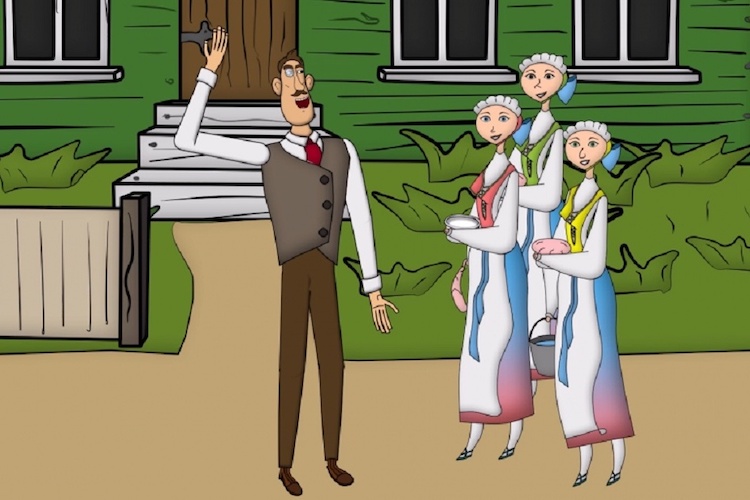Das regionale Deutsch-Russisches Haus in Nowosibirsk schuf eine Zeichentrickserie auf Schwanken-Basis. Es wurde im Dialekt Plautdietsch vertont. Das regionale Deutsch-Russisches Haus in Nowosibirsk schuf eine Zeichentrickserie auf Schwanken-Basis. Es wurde im Dialekt Plautdietsch vertont.