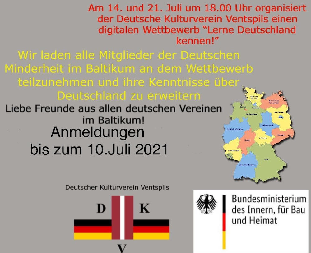 Digitaler Wettbewerb “Lerne Deutschland kennen!” Digitaler Wettbewerb “Lerne Deutschland kennen!”