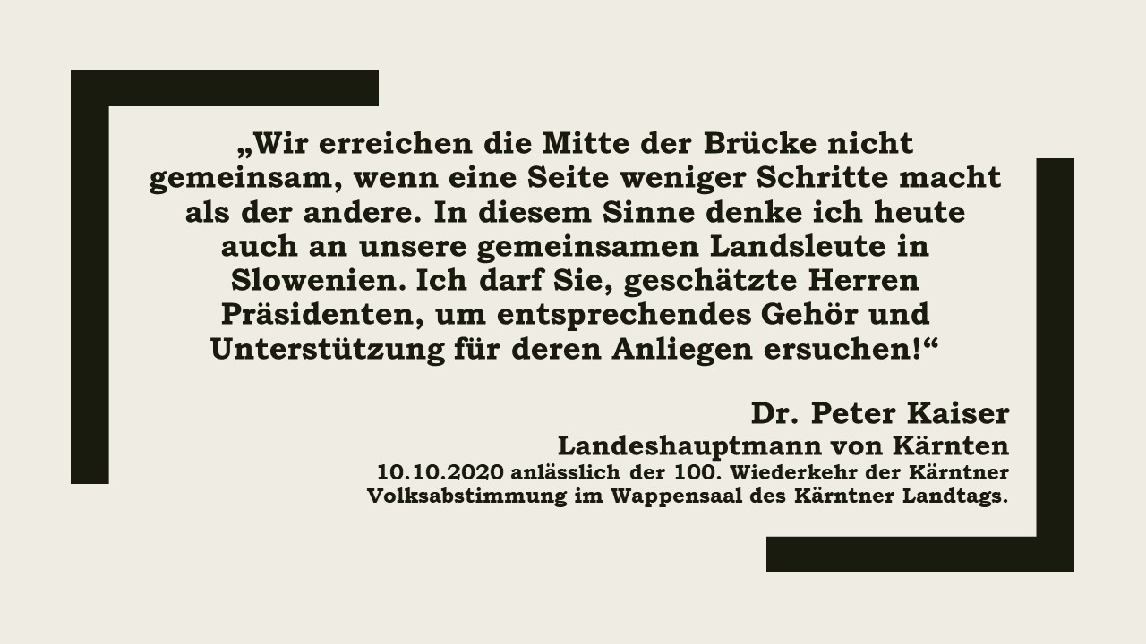 LH Kaiser hat gemeinsame Landsleute in SLO nicht vergessen