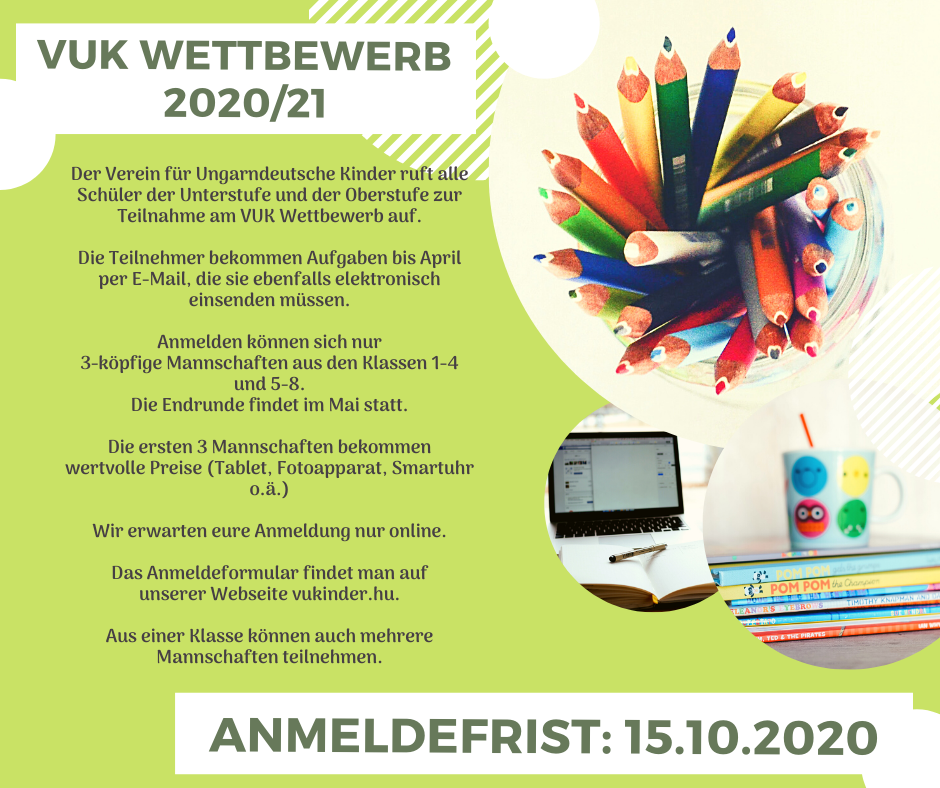 VUK Schülerwettbewerb 2020/2021 VUK Schülerwettbewerb 2020/2021